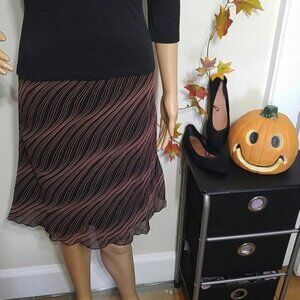 Black and orange wavy stripe skirt size 2